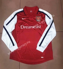 Retro Version 2000 Arsenal Red Thailand LS Soccer Jersey AAA