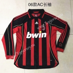 Retro Version 2006 AC Milan Home Red&Black Thailand Soccer Jersey AAA-510