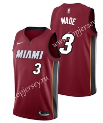 City Edition Miami Heat Red #3 NBA Jersey