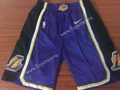 Retro Edition Los Angeles Lakers Purple NBA Shorts