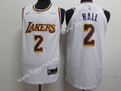 Los Angeles Lakers White #2 NBA Jersey