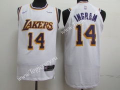 Los Angeles Lakers White #14 NBA Jersey