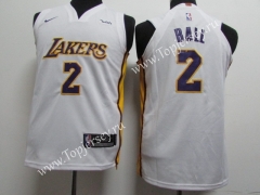 Los Angeles Lakers White #2 NBA Jersey