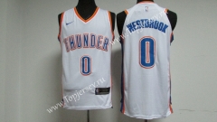 Oklahoma City Thunder White #0 NBA Jersey