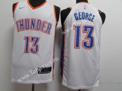 Oklahoma City Thunder White #13 NBA Jersey