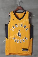 Indiana Pacers Yellow #4 NBA Jersey