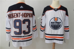 Edmonton Oilers White&Blue #93 NHL Jersey