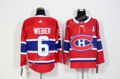 Montreal Canadiens Red #6 NHL Jersey