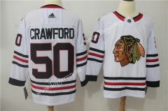 Chicago Blackhawks White #50 NHL Jersey