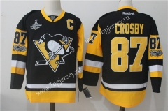 Pittsburgh Black&Yellow #87 NHL Jersey