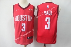Earned Edition Houston Rockets Red #3 NBA Jersey