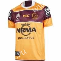 2019-2020 Mustang Away Yellow Thailand Rugby Shirt