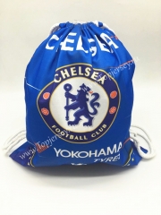 Chelsea Blue Drawstring Bag