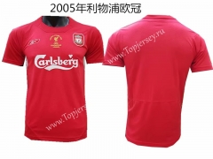 Retro Version 2005 Liverpool Home Red Thailand Soccer Jersey AAA