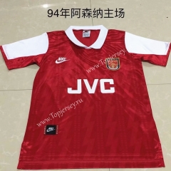 Retro Version 1994 Arsenal Home Red Thailand Soccer Jersey AAA-DG