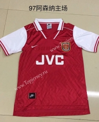 Retro Version 1997 Arsenal Home Red Thailand Soccer Jersey AAA-DG
