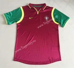 Retro Version 1999 Portugal Home Red Thailand Soccer Jersey AAA-DG