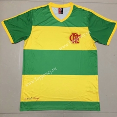 Retro Version 2004 Flamengo Yellow&Green Thailand Soccer Jersey AAA-609