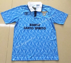 Retro Version 1991 Lazio Home Blue Thailand Soccer Jersey AAA-DG
