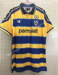 Retro Edition 1990-2000 Parma Calcio Home Yellow&Blue Thailand Soccer Jersey AAA-811