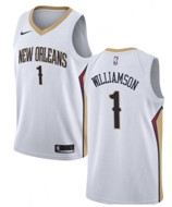 New Orleans Pelicans White #1 NBA Jersey