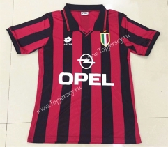 Retro Version 1996 AC Milan Home Red&Black Thailand Soccer Jersey AAA-DG