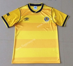 Retro Version 1986 Scotland Away Yellow Thailand Soccer Jersey AAA-AY