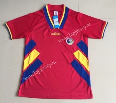 Retro Version 1994 Romania Red Thailand Soccer Jersey AAA-AY