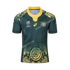 Player Version 2019 World Cup Australia Away Green Thailand Rugby Shirt