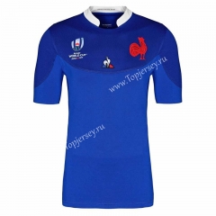 2019 World Cup France Home Blue Thailand Rugby Shirt