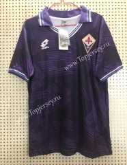 Retro Version 1992-1993 Fiorentina Home Purple Thailand Soccer Jersey AAA-811