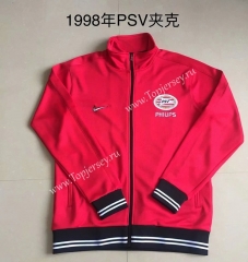Retro Version 1998 PSV Eindhoven Red Thailand Soccer Jacket -AY