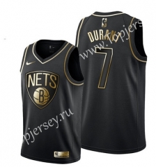Brooklyn Nets Black&Gold #7 NBA Jersey
