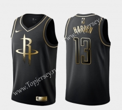 Houston Rockets Black&Gold  #13 NBA Jersey