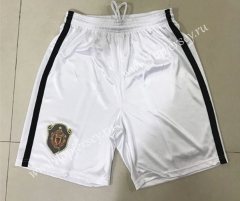 Retro Version 1999-2000 Manchester United Home White Thailand Soccer Shorts-SL