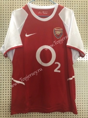 Retro Version 2002-2003 Arsenal Home Red Thailand Soccer Jersey AAA-811
