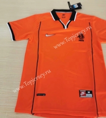 Retro Version 98-99 Netherlands Orange Thailand Soccer Jersey AAA-422