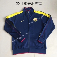 Retro Version 2011 Club América Royal Blue Thailand Soccer Jacket -AY