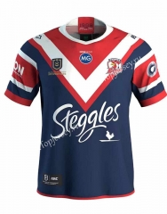 2019 Champion Version Australia Roosters Royal Blue Thailand Rugby Shirt