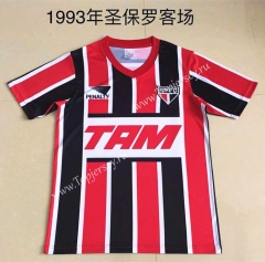 Retro Version 1993 Sao Paulo Home Red&Black Thailand Soccer Jersey AAA-AY