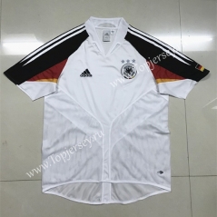 2004 Retro Version Germany Home White Thailand Soccer Jersey AAA-SL