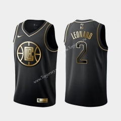 Los Angeles Clippers Black&Gold #2 NBA Jersey