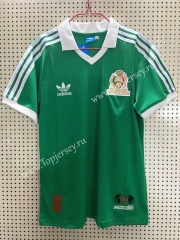 Retro Version 1986 Mexico Home Green Thailand Soccer Jersey AAA-811