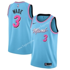 City Edition 2019-2020 Miami Heat Light Blue #3 NBA Jersey