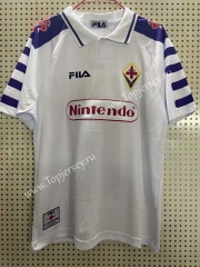 Retro Version 1998 Fiorentina Away White Thailand Soccer Jersey AAA-811