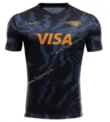 2020 Panthers Away Blue&Black Thailand Rugby Jersey
