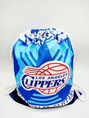 Los Angeles Clippers Light Blue Basketball Drawstring Bag
