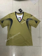 Retro Version 2006 Italy Goalkeeper Gold Thailand Soccer Jersey AAA-SL