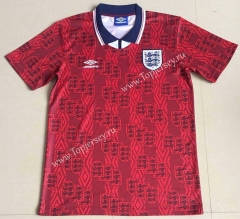 Retro Version 1994 England Away Red Thailand Soccer Jersey AAA-AY