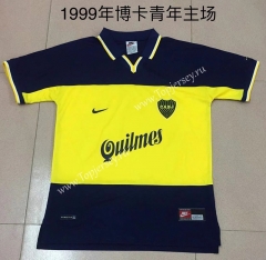 Retro Version 1999 Boca Juniors Home Blue Thailand Soccer Jersey AAA